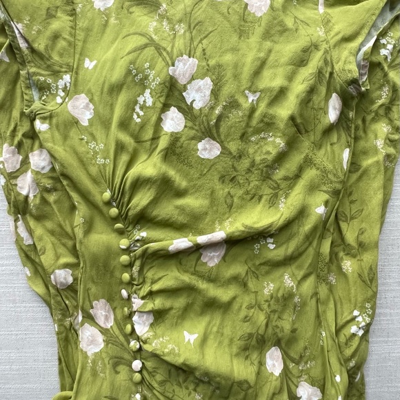 Reformation Frasier Dress Desiree Size 2 - Picture 2 of 4